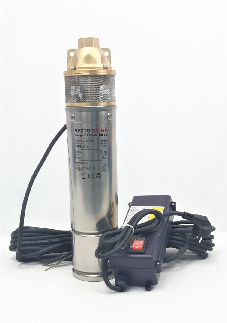 Pompa submersibila, 1100 W, 45 l/min, 9 bar • Vector Pump