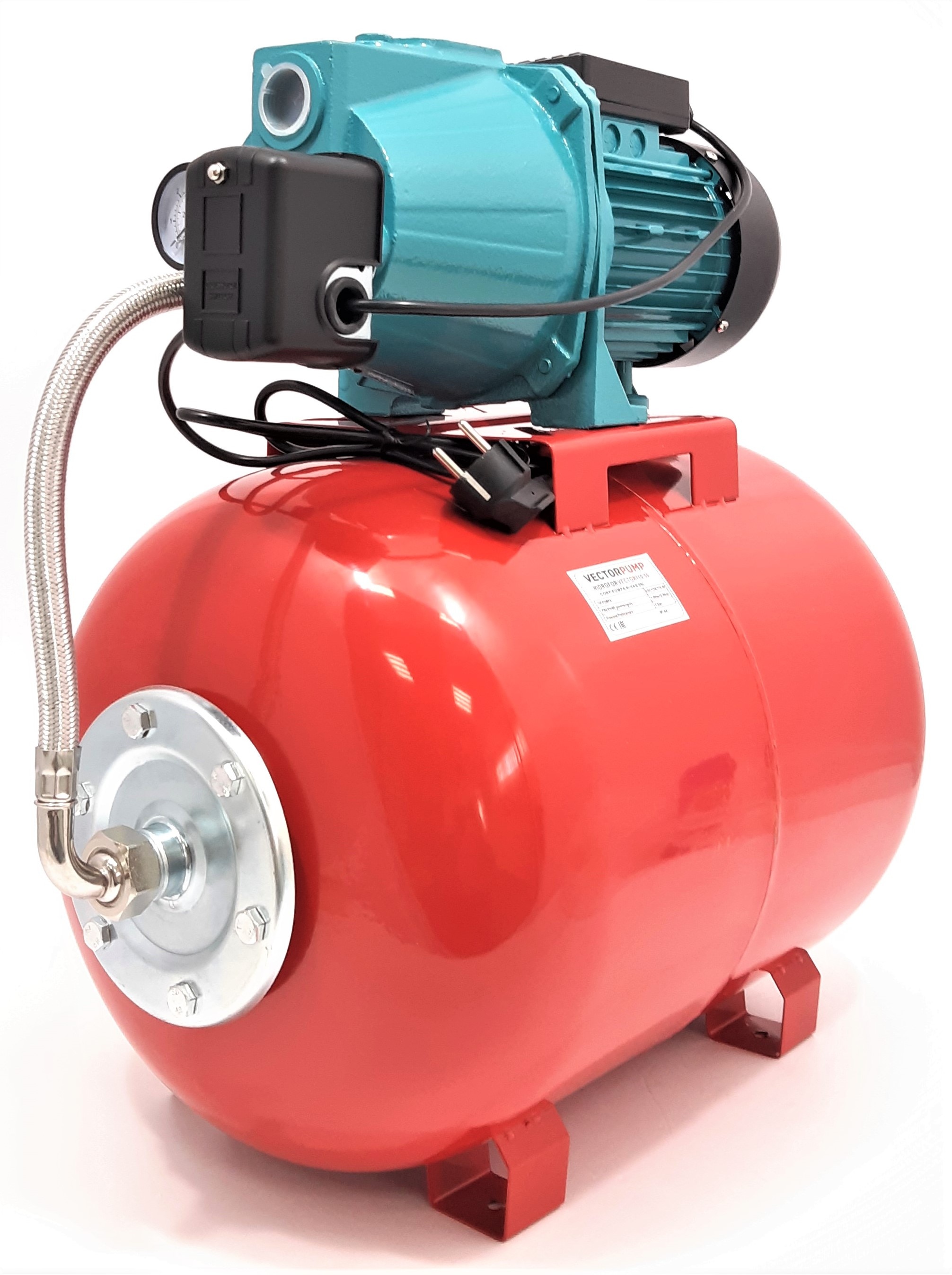 Hidrofor Vector Pump, 1100 W, fonta, vas 50 L, presiune 5 bar, debit apa 3960 L/h