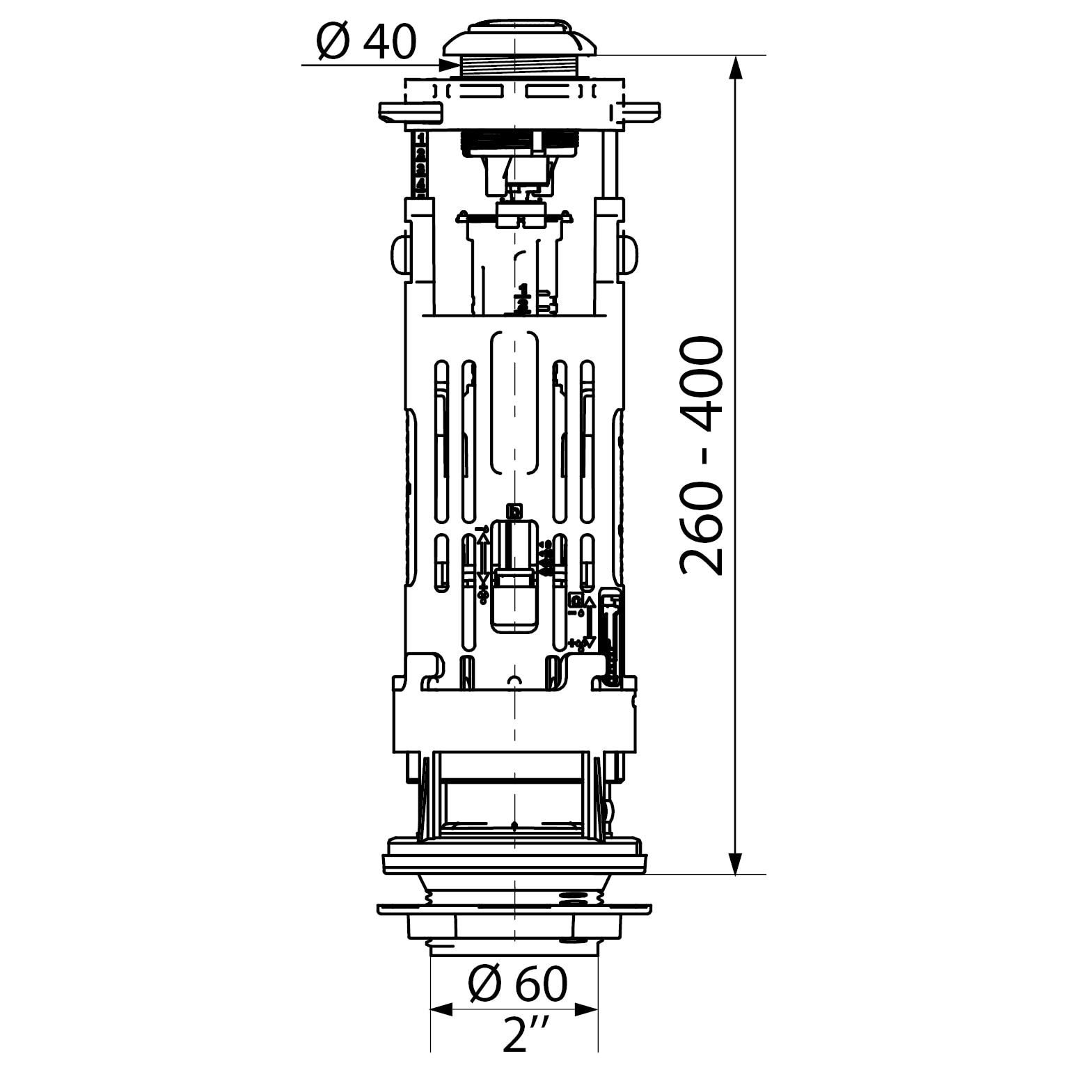 Mecanism evacuare WC  Wirquin One