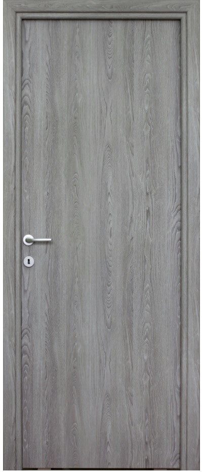 Usa de interior  gri, reversibila, mdf, 203 x 68 cm, toc inclus • Karpat