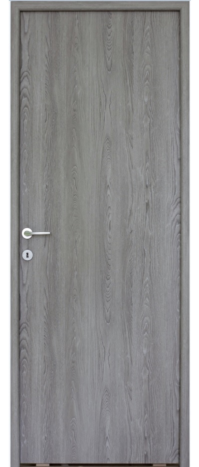 Usa de interior  gri, reversibila, mdf, 203 x 68 cm, toc inclus • Karpat