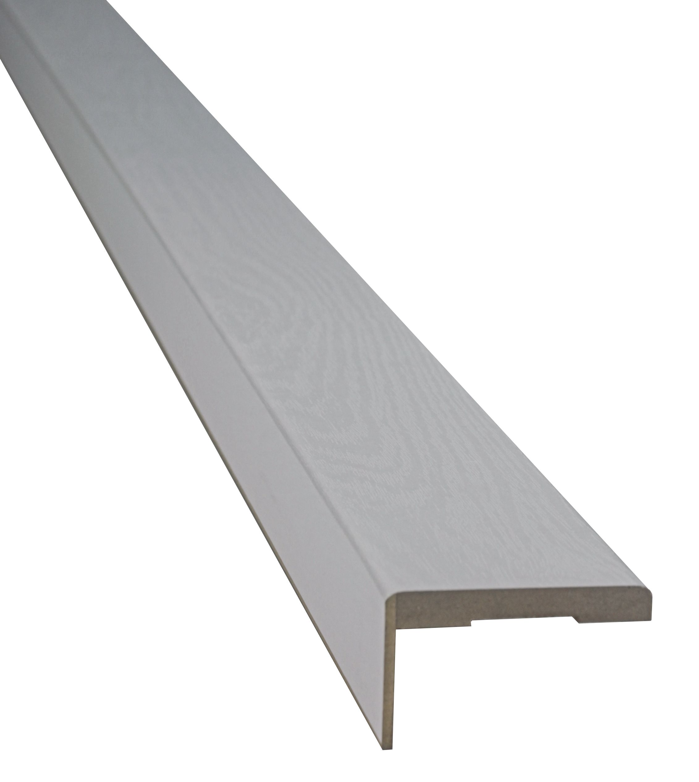 Set pervaz reglabil, alb, MDF, 7.3 x 215 cm