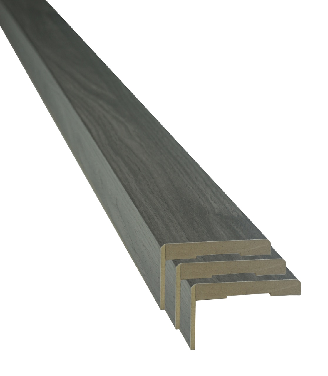 Set pervaz, reglabil, gri stejar, 7 x 125 cm