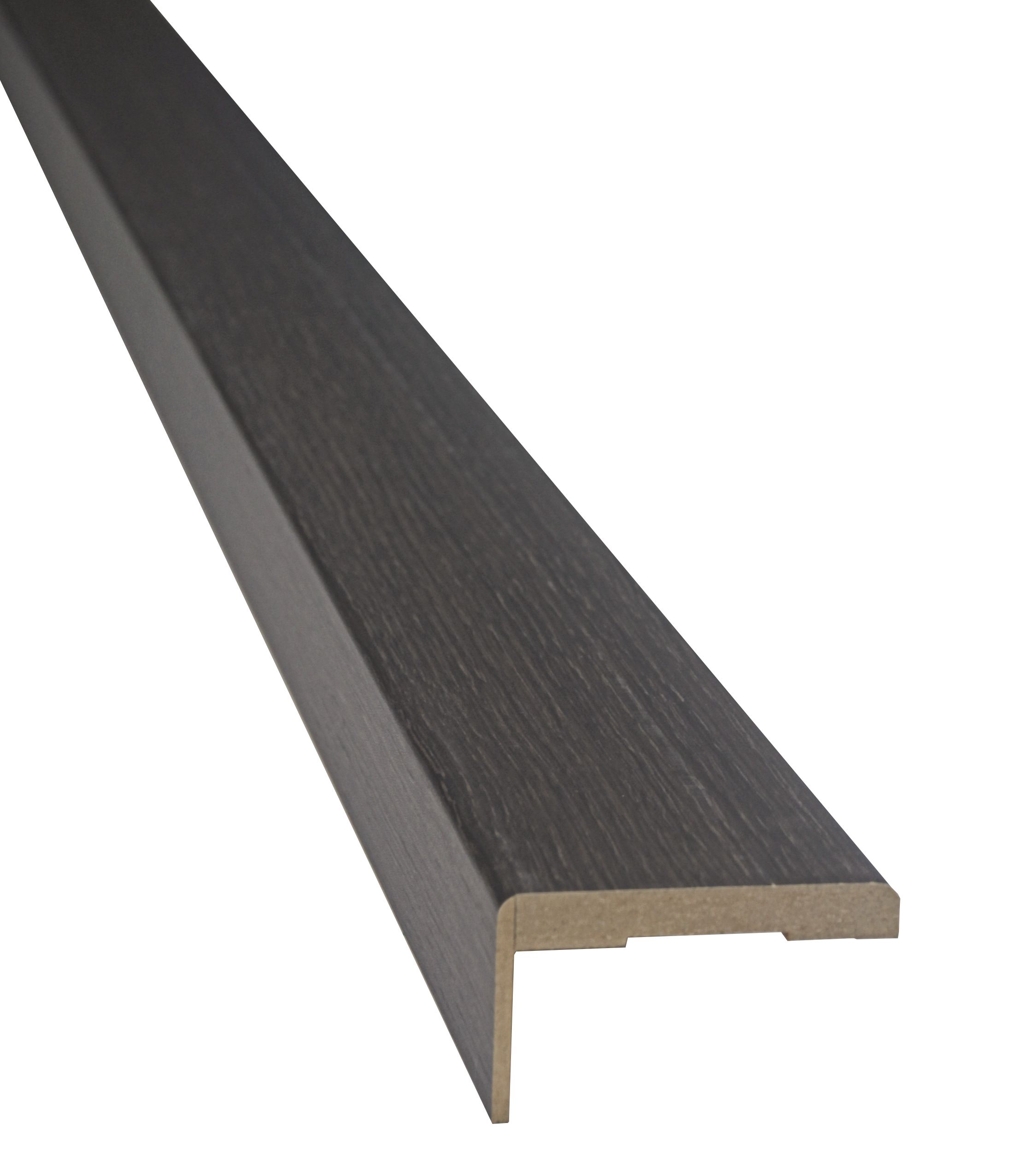 Set pervaz reglabil, MDF, 7.3 x 215 cm, maro inchis