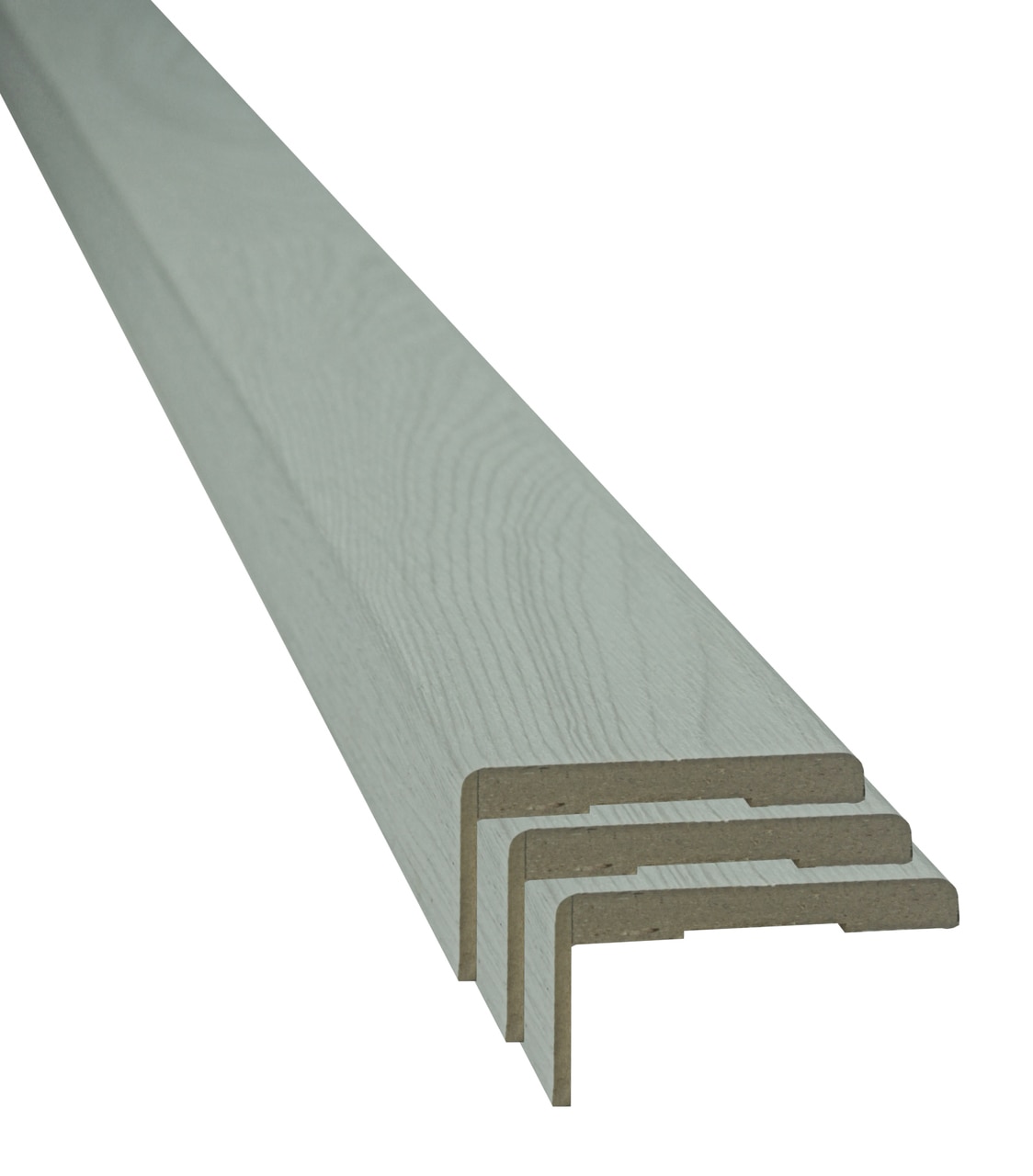 Set pervaz reglabil, MDF, 7.3 x 215 cm, alb