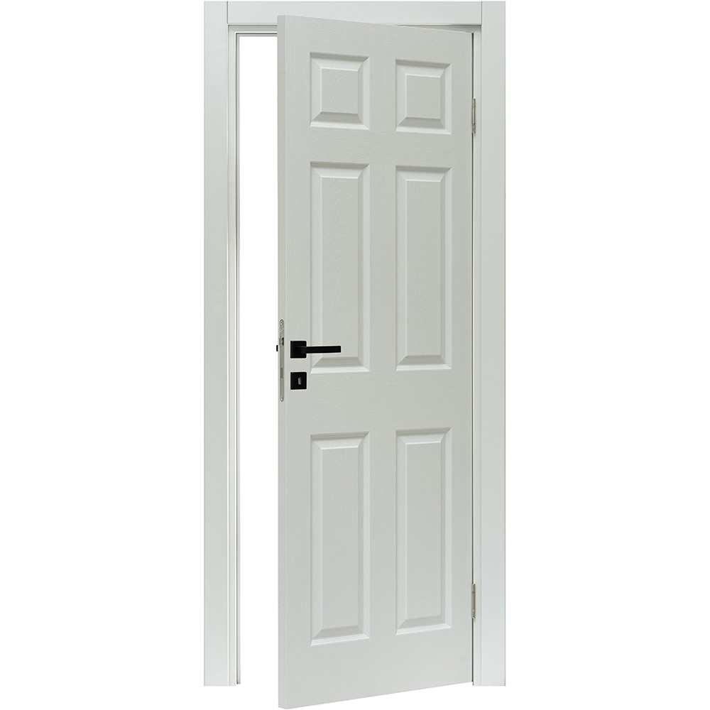 Usa interior VELTA Assos, fara geam, reversibila, MDF, 88 x 203 cm, alb