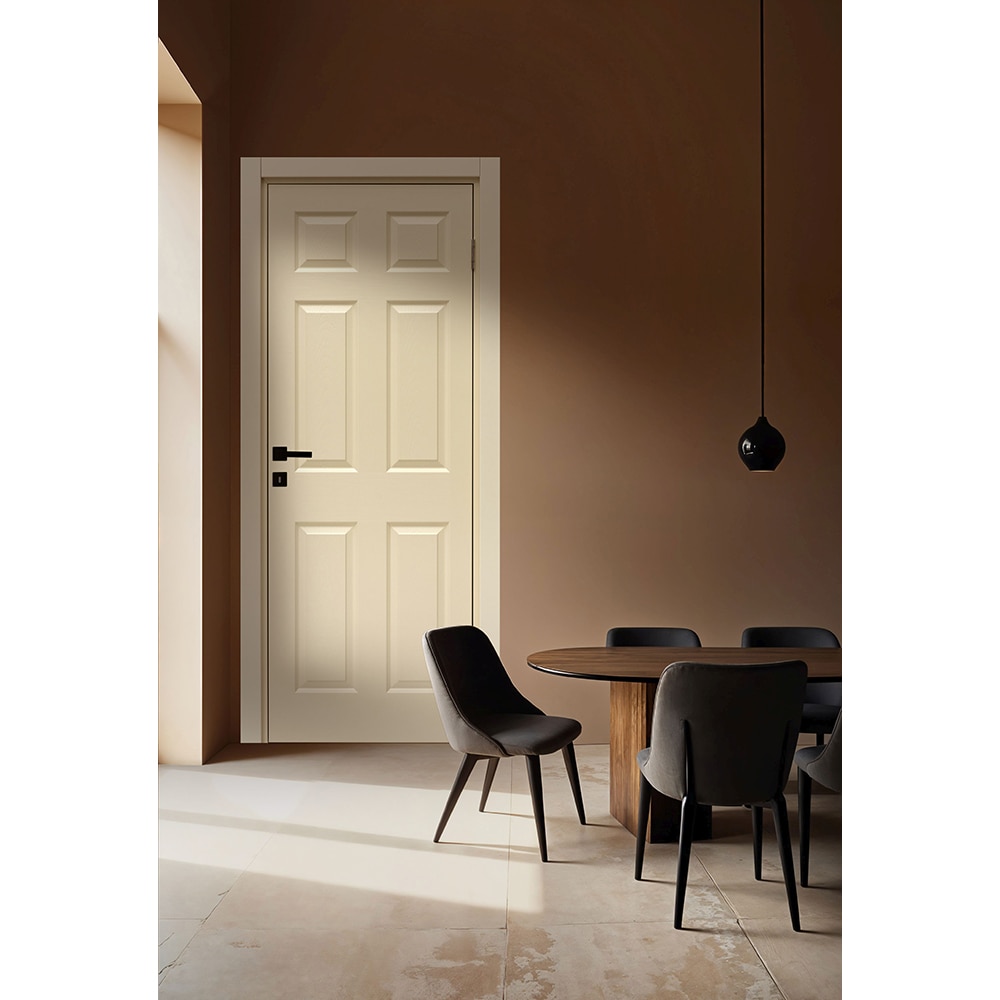 Usa interior VELTA Assos, fara geam, reversibila, MDF, 68 x 203 cm, oyster