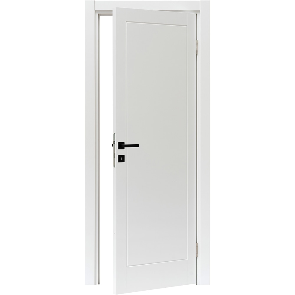 Usa interior VELTA Cristal, fara geam, reversibila, MDF, 68 x 203 cm, alb