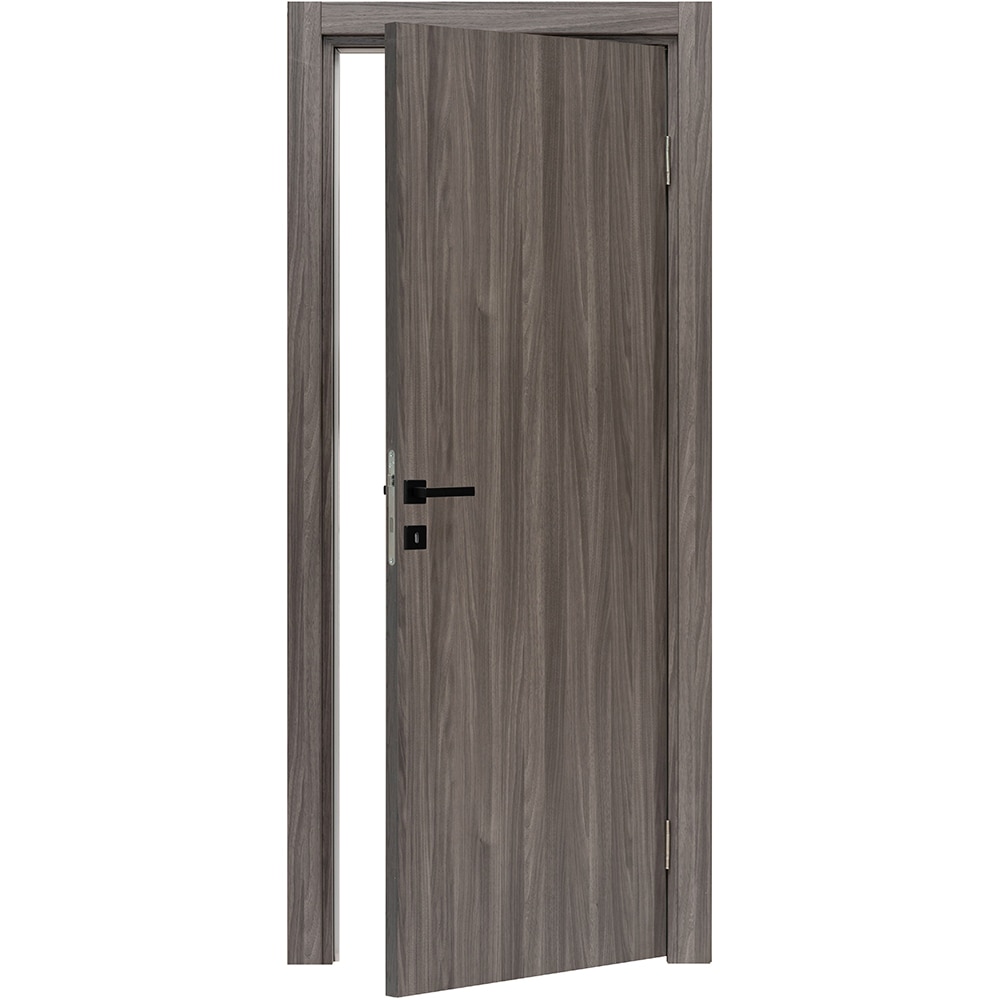 Usa interior VELTA Karpat, fara geam, reversibila, MDF, 88 x 203 cm, gri inchis