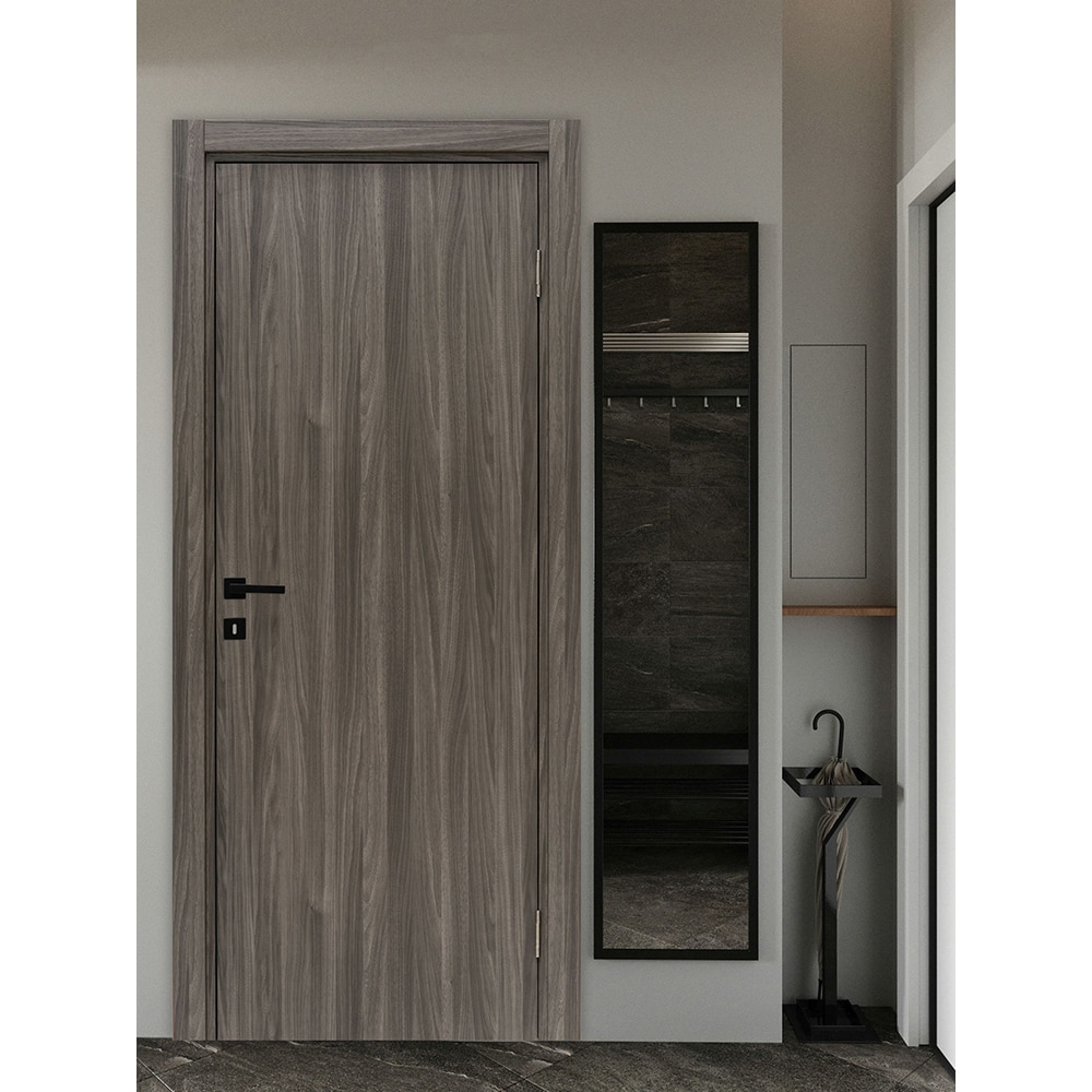 Usa interior VELTA Karpat, fara geam, reversibila, MDF, 88 x 203 cm, gri inchis