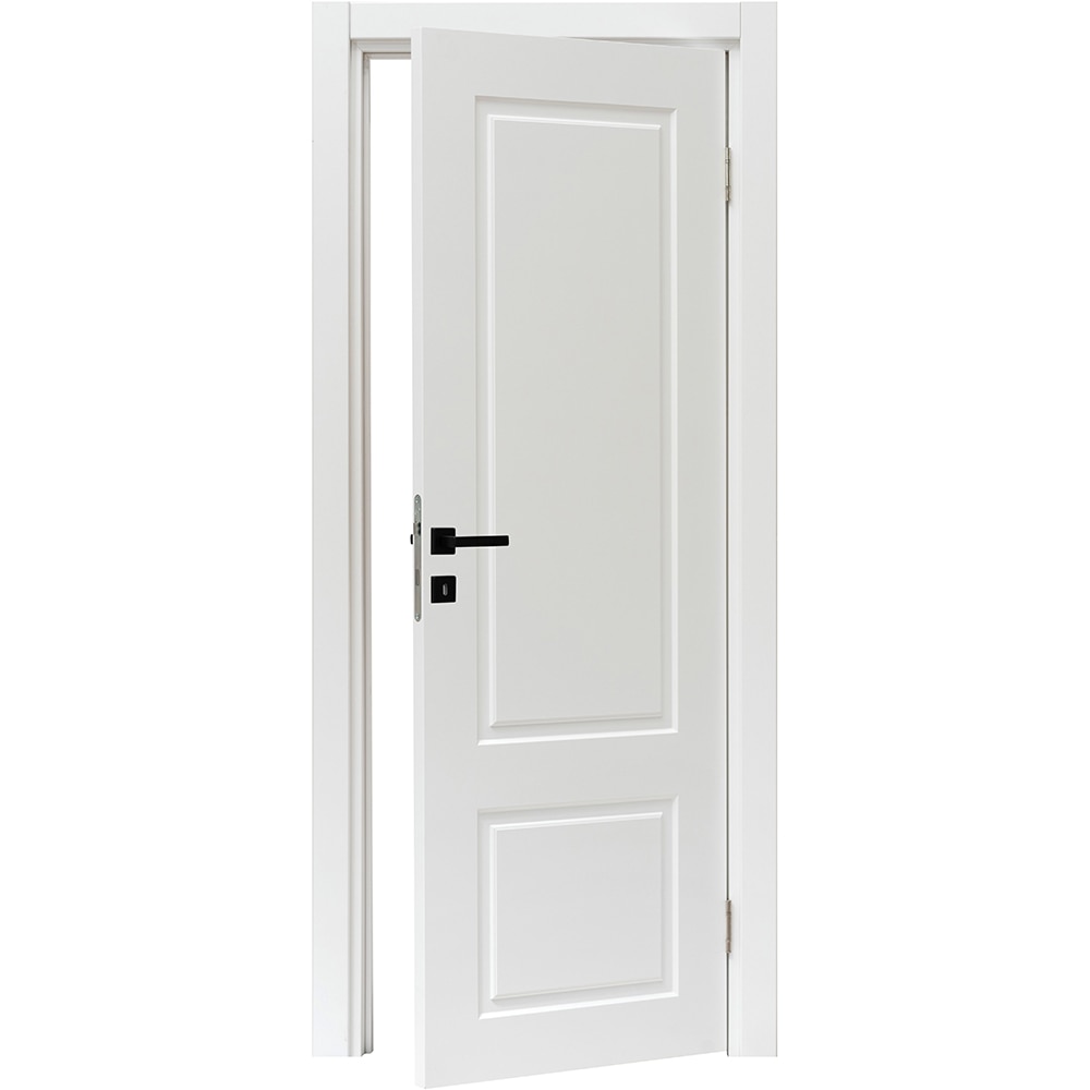 Usa interior VELTA Contur, fara geam, reversibila, MDF, 78 x 203 cm, alb