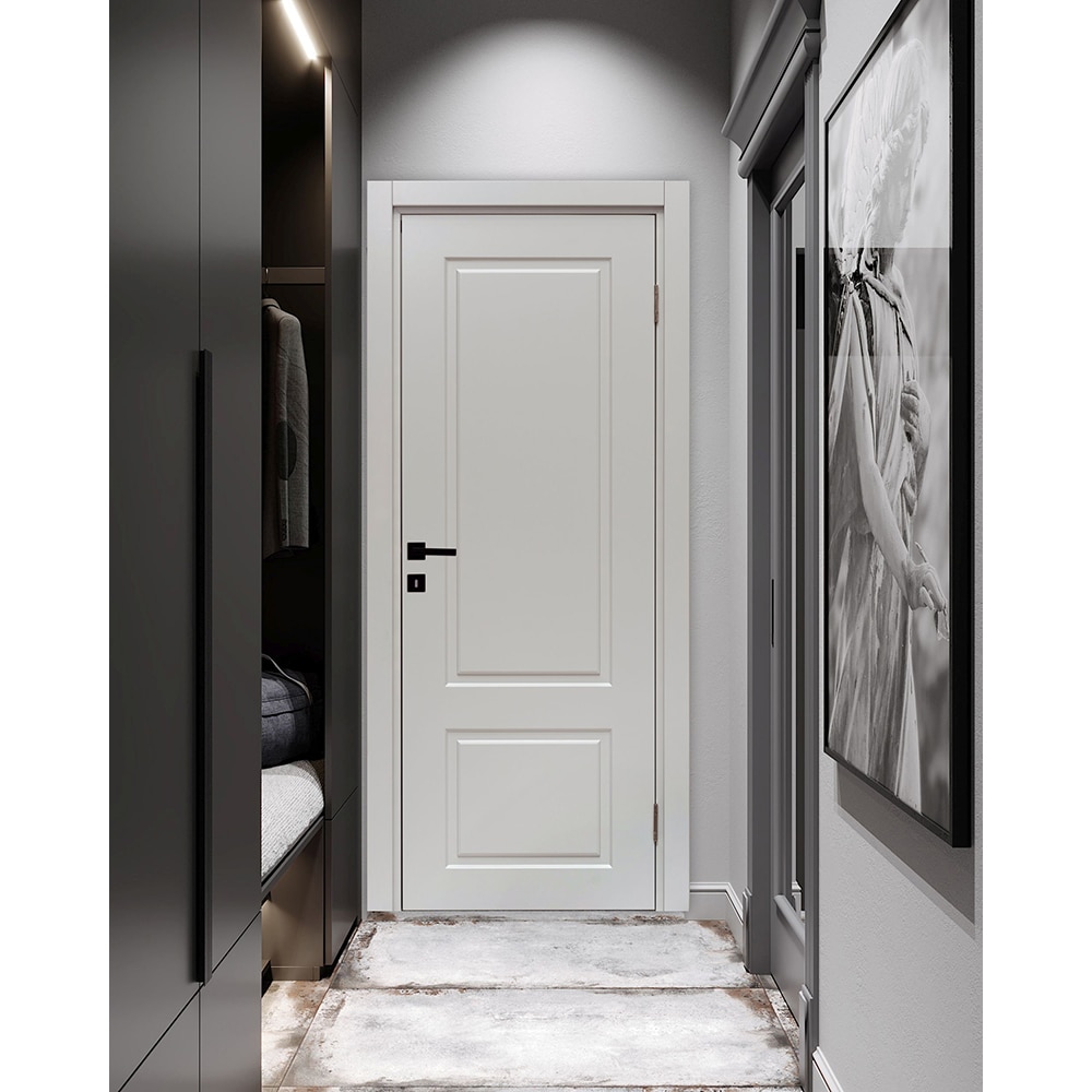 Usa interior VELTA Contur, fara geam, reversibila, MDF, 68 x 203 cm, alb