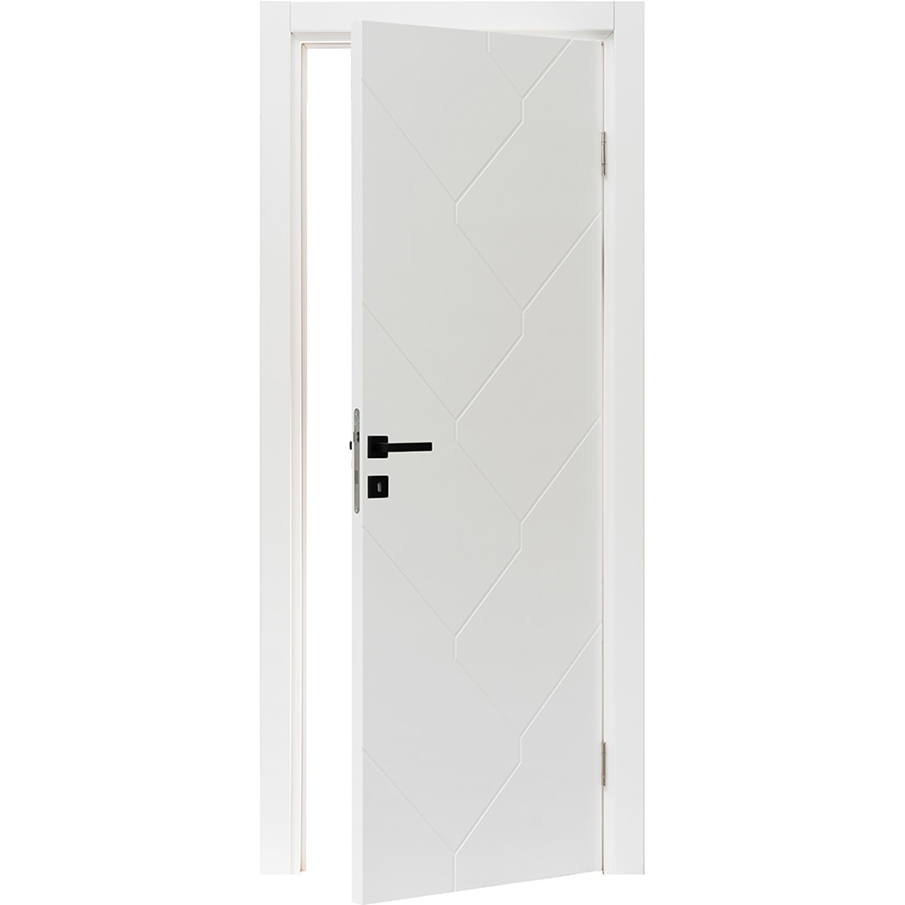 Usa interior VELTA Fagaras, fara geam, reversibila, MDF, 88 x 203 cm, alb