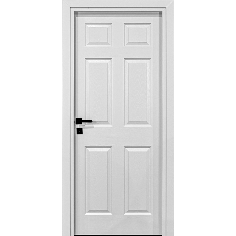 Usa interior VELTA Assos, fara geam, reversibila, MDF, 78 x 207 cm, alb