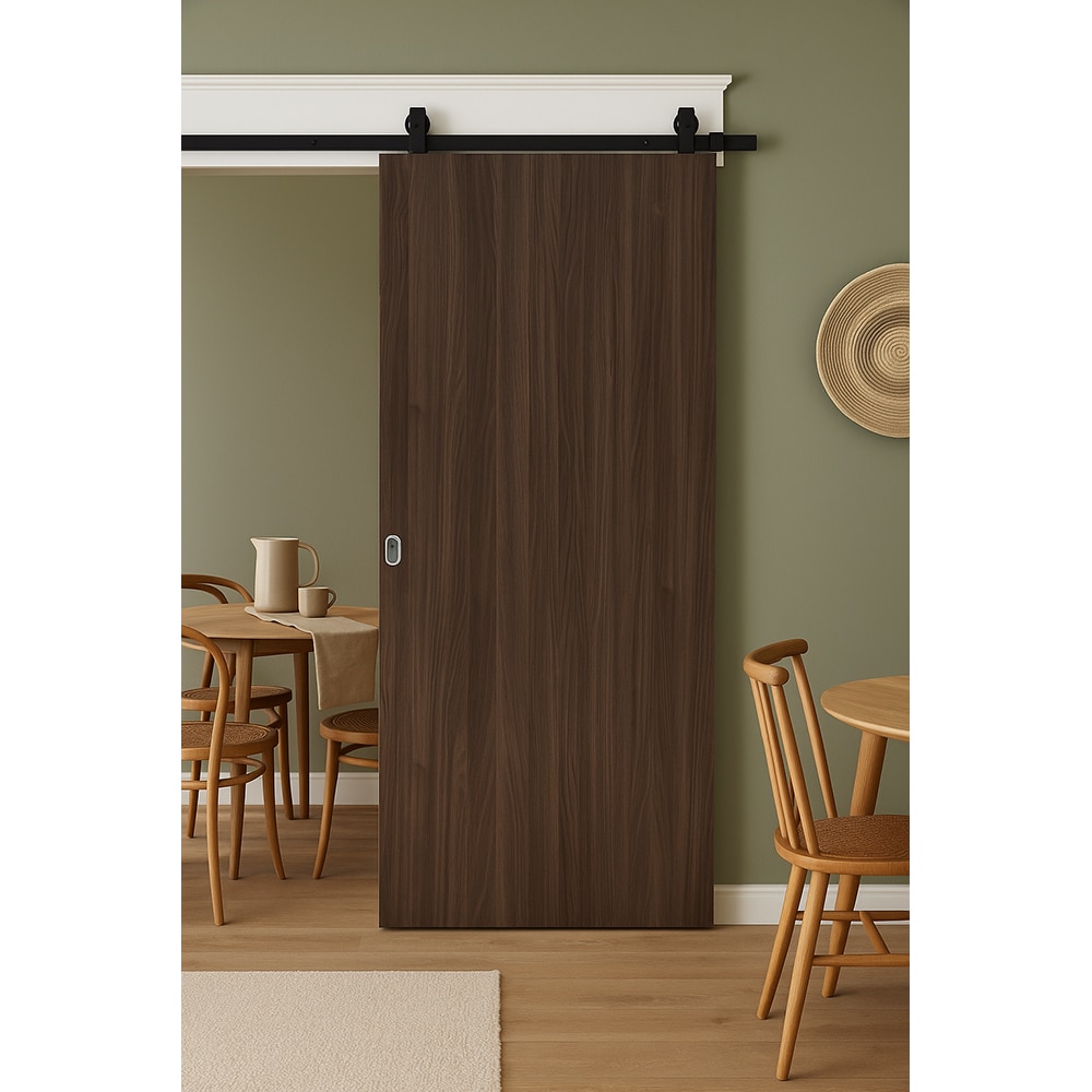 Usa interior VELTA Karpat, fara geam, reversibila, MDF, 90 x 207 cm, gri inchis