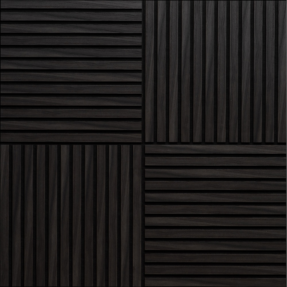 Set panou acustic VELTADOORS, 600 x 600 mm, negru