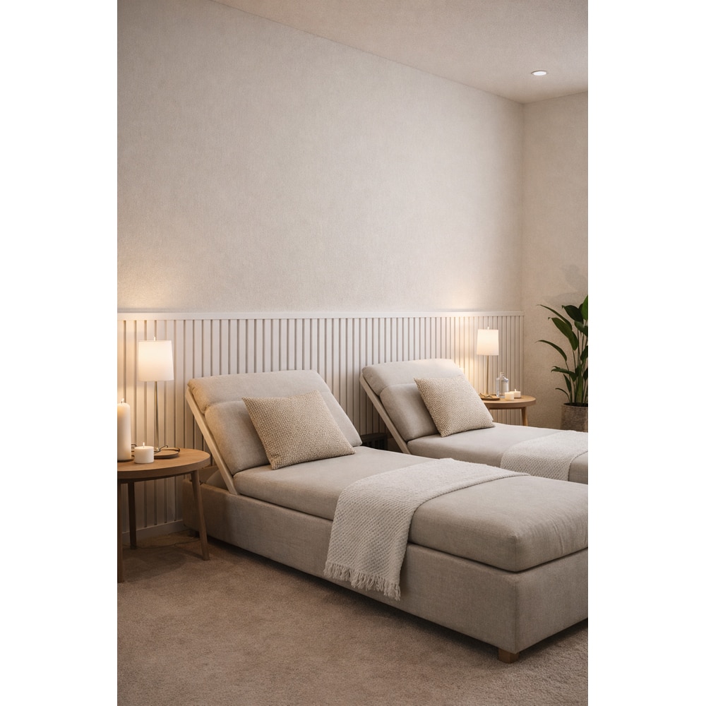 Accesoriu inchidere top panou acustic VELTADOORS, 18 x 1300 mm, alb