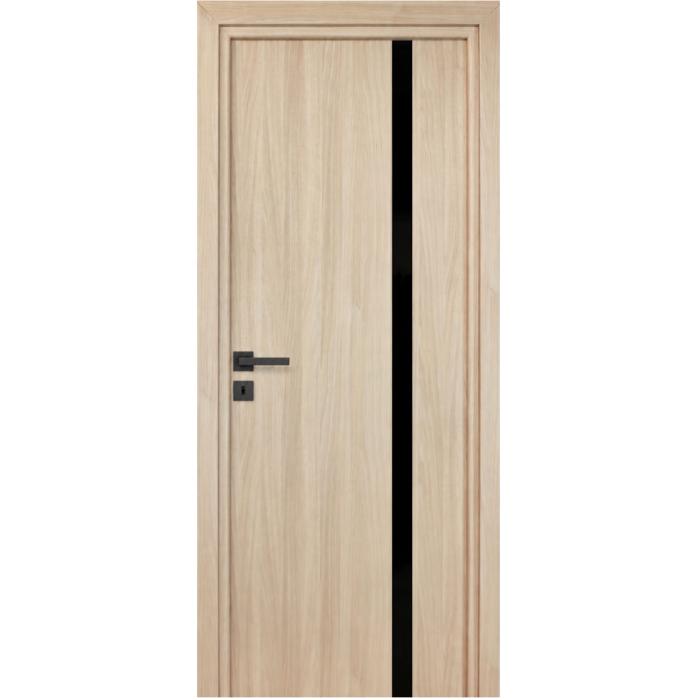 Usa interior Karpat Blackline, fara geam, reversibila, MDF, 88 x 203 cm, maro deschis