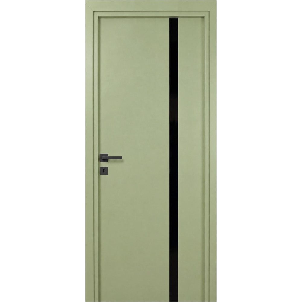 Usa interior Karpat Blackline, fara geam, reversibila, MDF, 68 x 203 cm, oliv