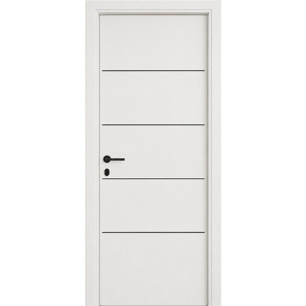 Usa interior Horizon 4, fara geam, reversibila, MDF, 88 x 203 cm, alb