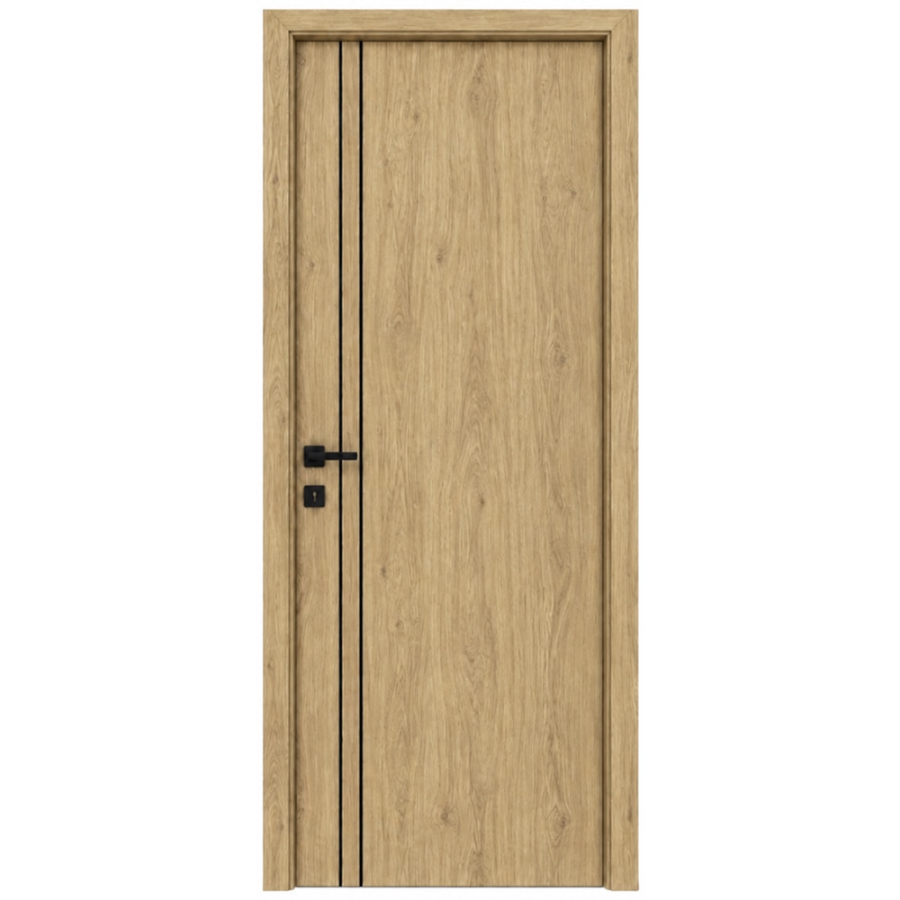 Usa interior Verto 2, fara geam, reversibila, MDF, 78 x 203 cm, stejar