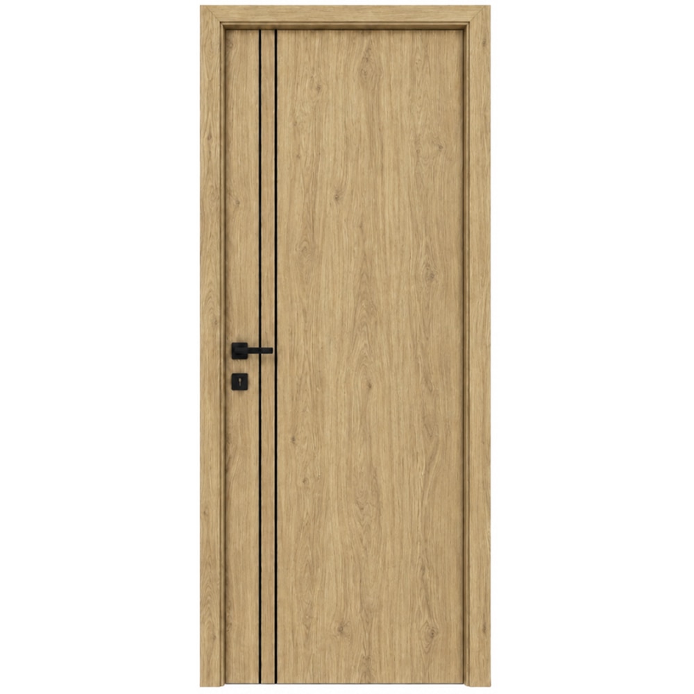 Usa interior Verto 2, fara geam, reversibila, MDF, 88 x 203 cm, stejar