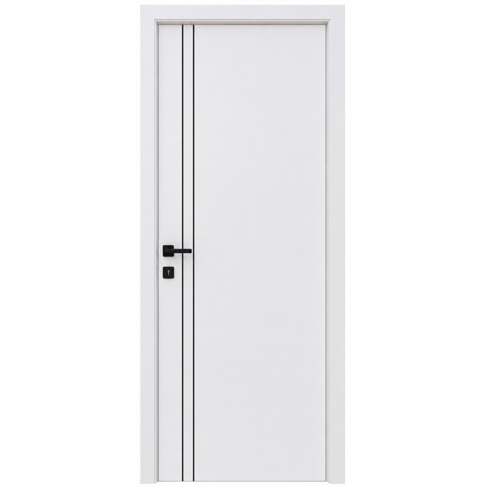 Usa interior Verto 2, fara geam, reversibila, MDF, 78 x 203 cm, alb
