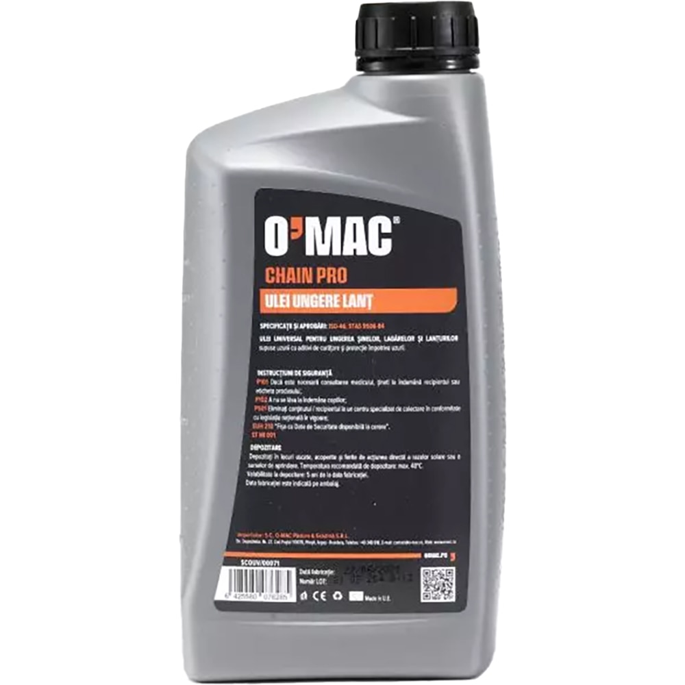 Ulei ungere lant motofierastrau O'MAC, 1l