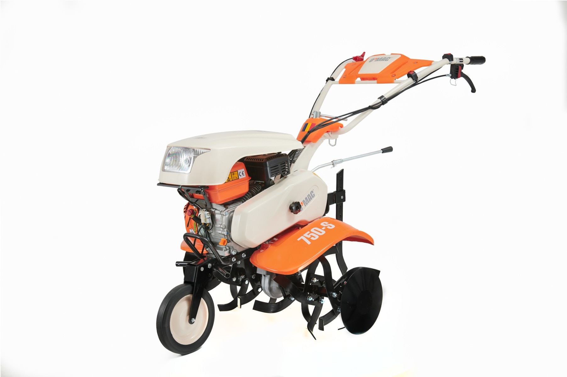 Motosapa pe benzina, O-Mac 750-S, 212 CC, 7 CP, latime lucru 90 cm, 4 timpi, + accesorii