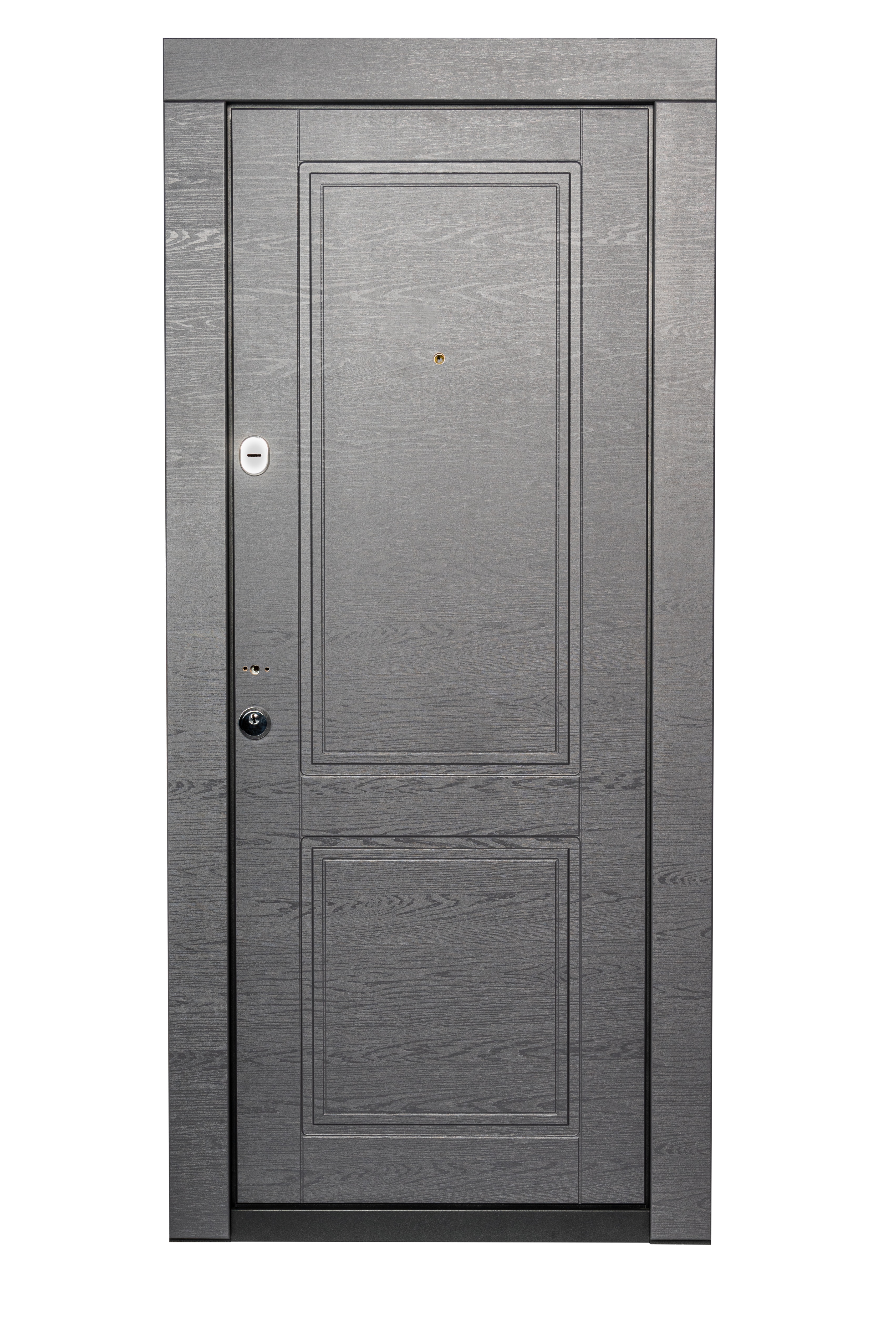 Usa de intrare pentru apartament, metalica, antracit, dreapta, 202 x 86 cm  Bella Casa BC 105