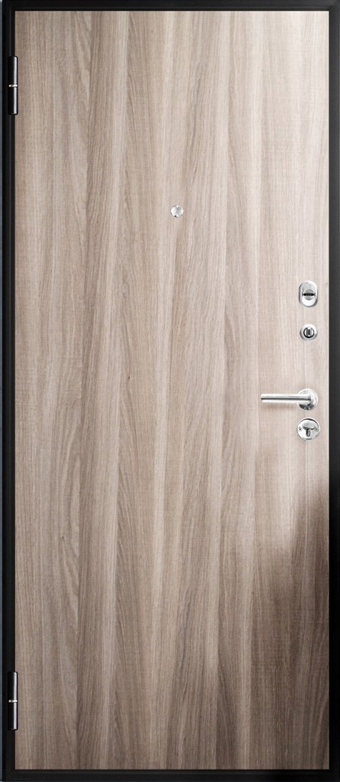 Usa de intrare pentru apartament, metalica, crem, fara geam, stanga, 205 x 86 cm  Bella Casa