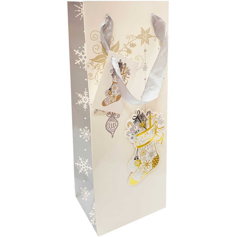 Punga sticla SAVCOM Craciun 3D, 12.5 x 33 x 10 cm, diverse modele