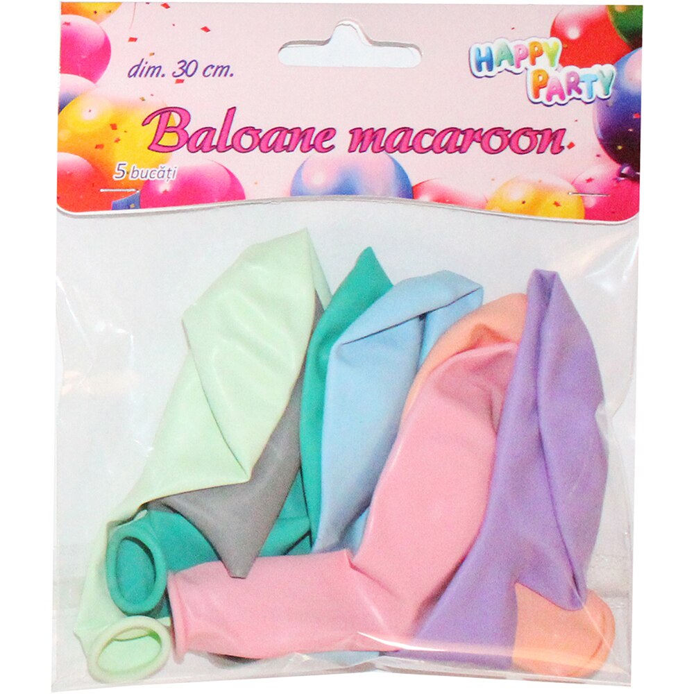 Set baloane macaroon, 30 cm, 5 buc