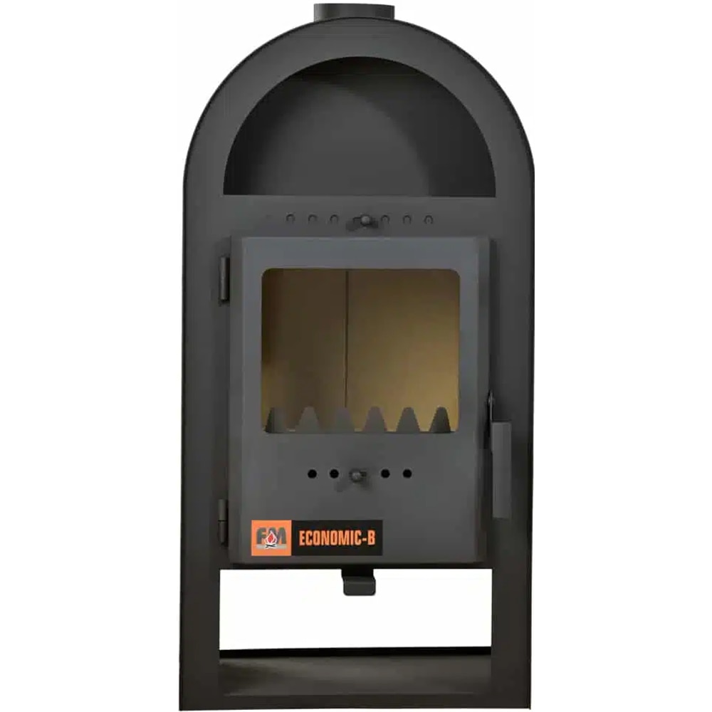 Semineu economic pe lemne B, 7 KW, 42 x 49 x 97 cm