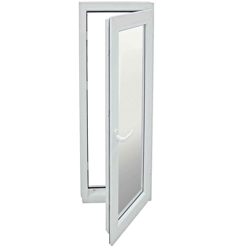Usa termopan PVC interior/exterior, batanta, cu geam, 5, alb, stanga, simpla deschidere, 76 x 205 cm