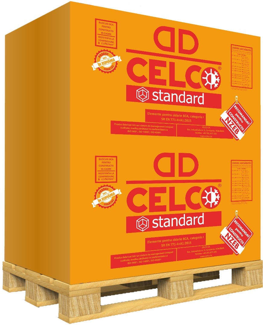 BCA, 62.5 x 7.5 x 24 cm, vanzare la bucata • Celco