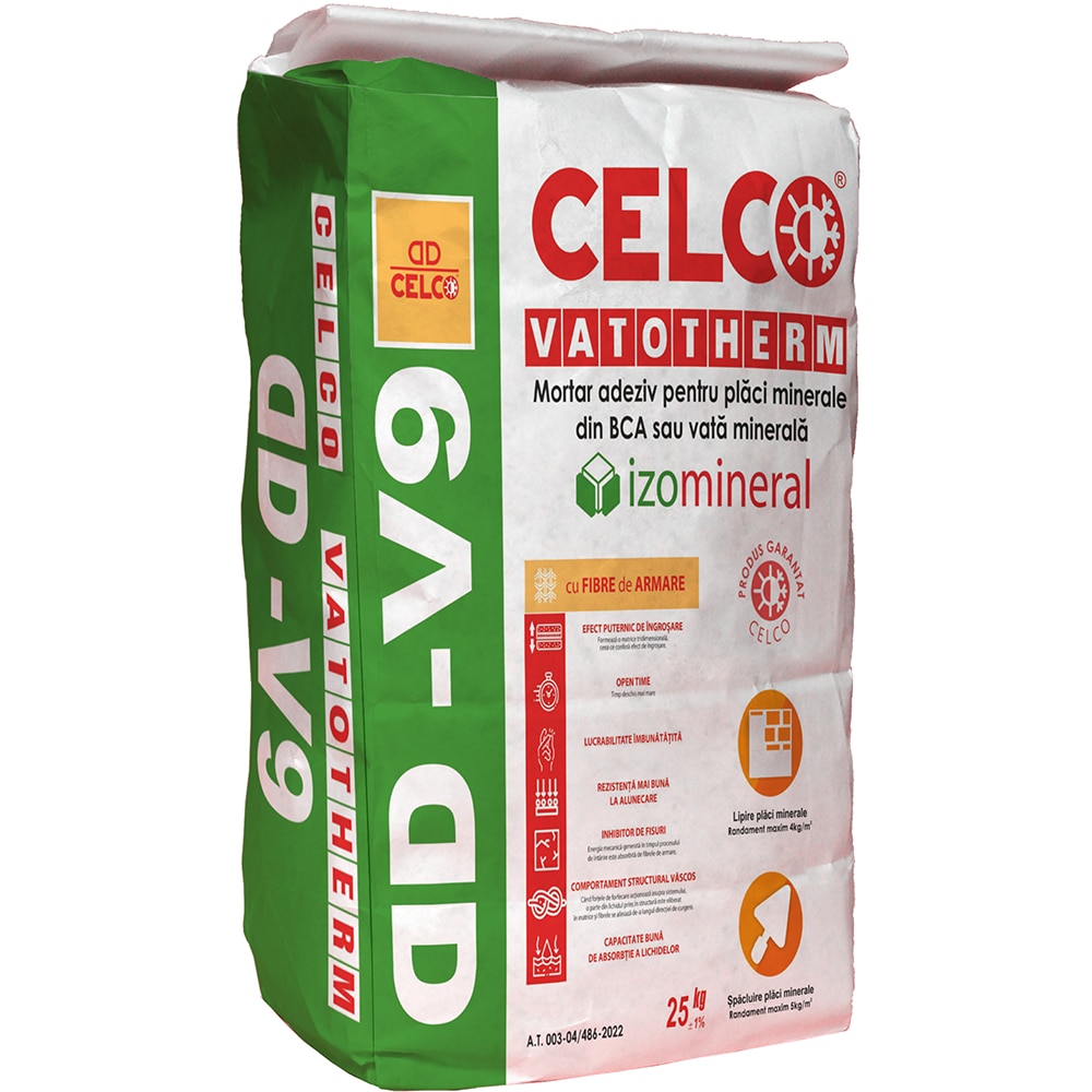 Adeziv placi minerale Celco V9, 25 Kg