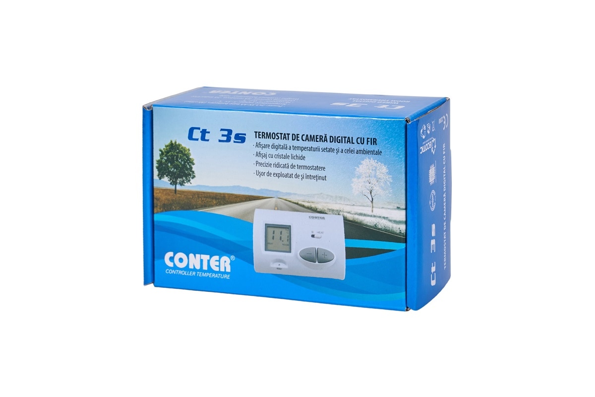 Termostat de camera digital cu fir Conter CT3S