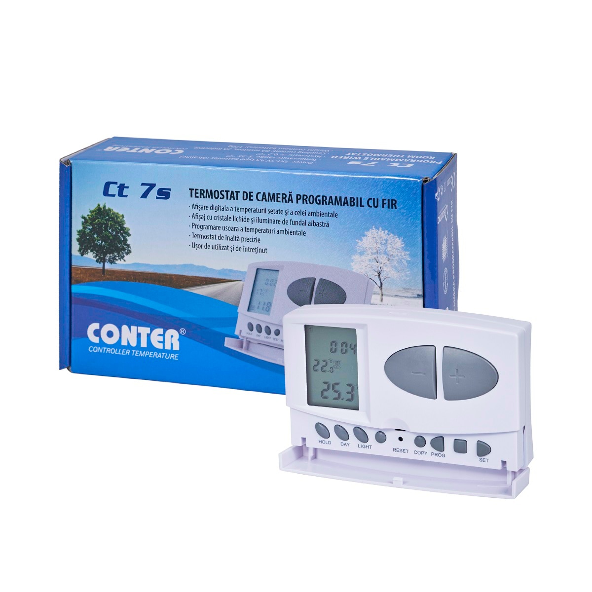Termostat de camera programabil cu fir  CT7S