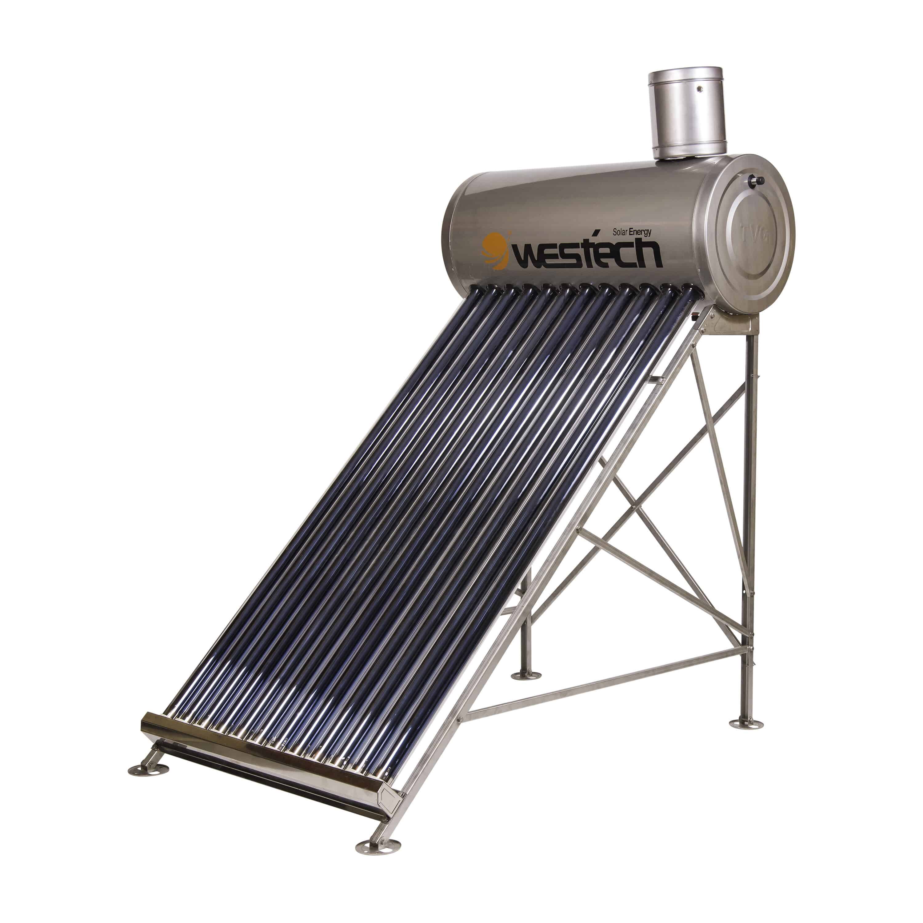 Panou solar nepresurizat, volum rezervor 120L, 12 tuburi  Westech