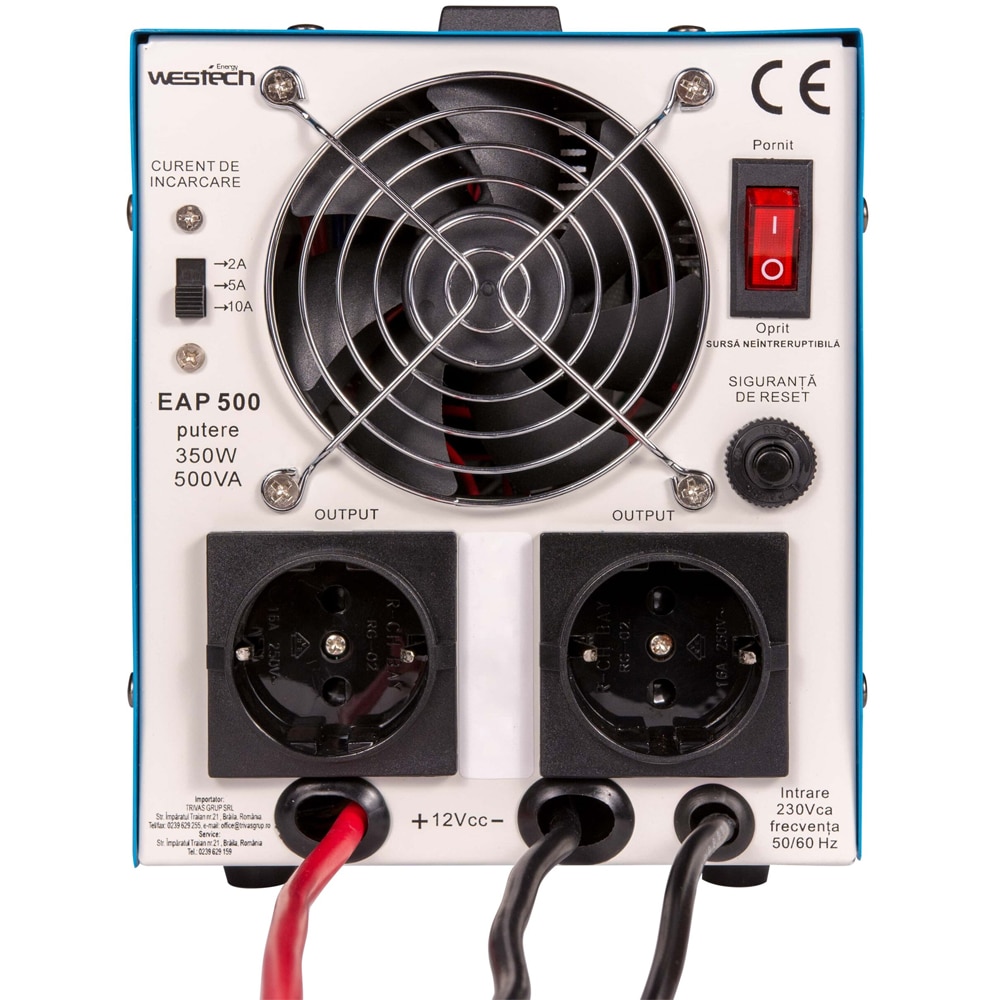 Sursa protectie echipamente Westech EAP-500, 800VA (560W)