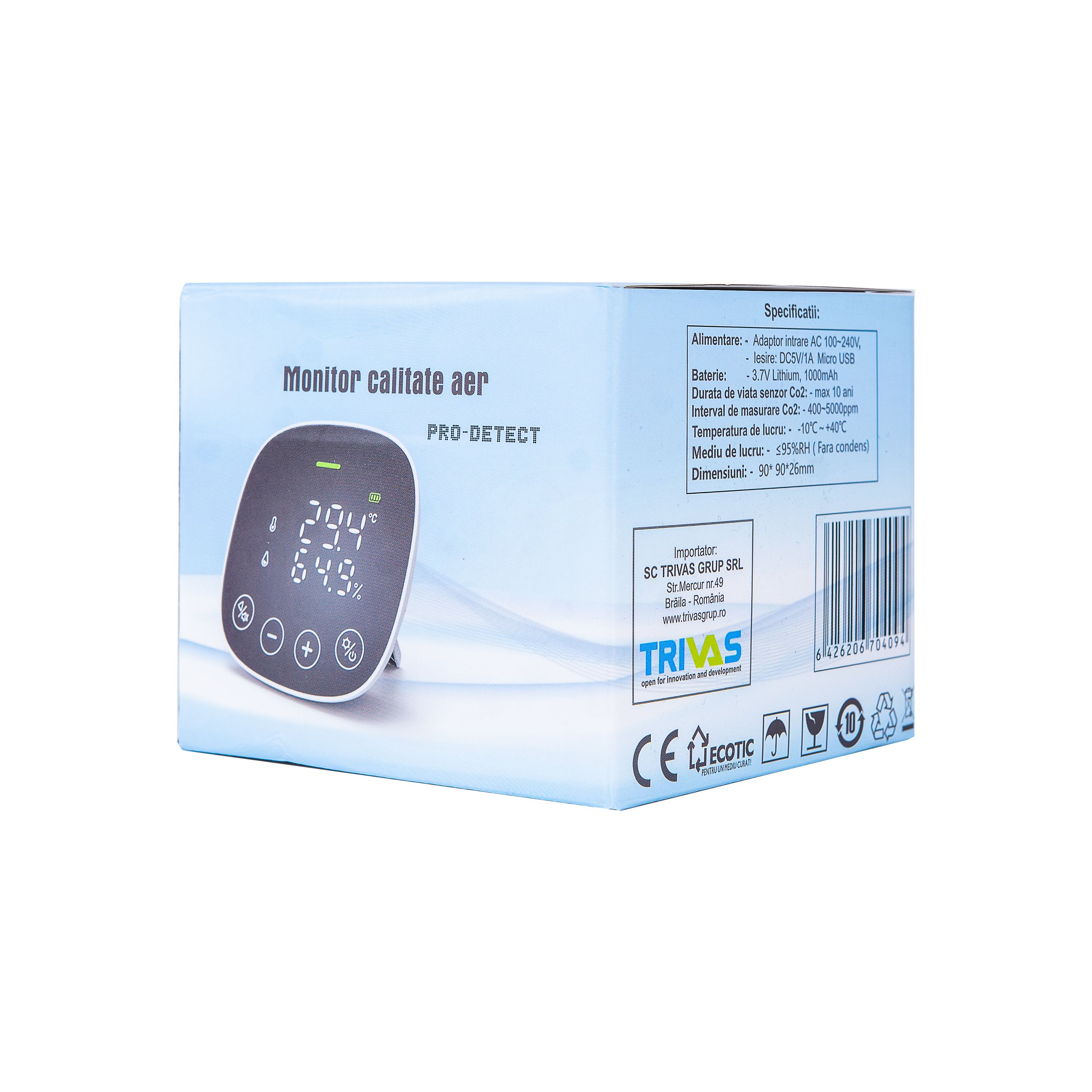 Aparat monitorizare calitate aer  Pro-detect