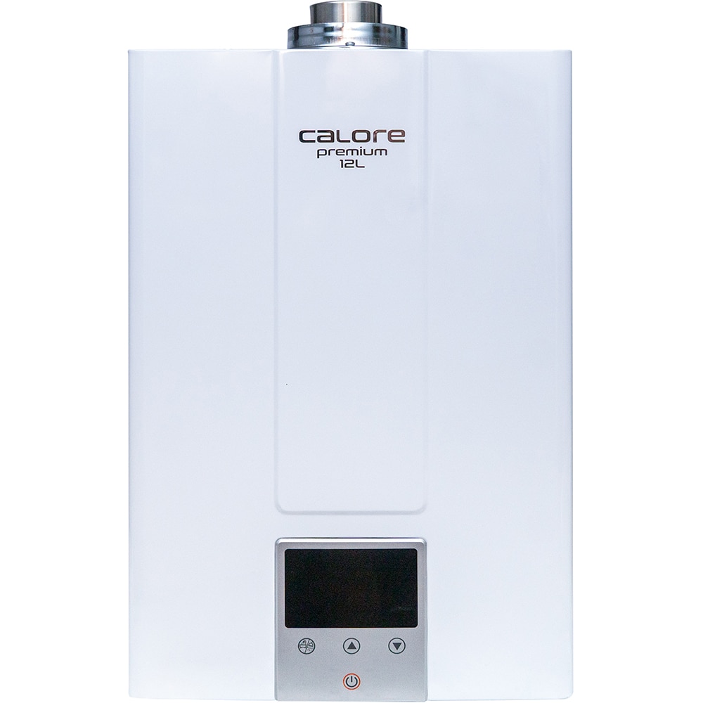 Instant pe gaz CALORE Premium, 24000W, 12/min, afisaj LED, alb