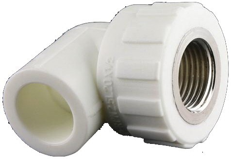 Cot plastic FI, unghi 90, 25 mm, racord 1/2 