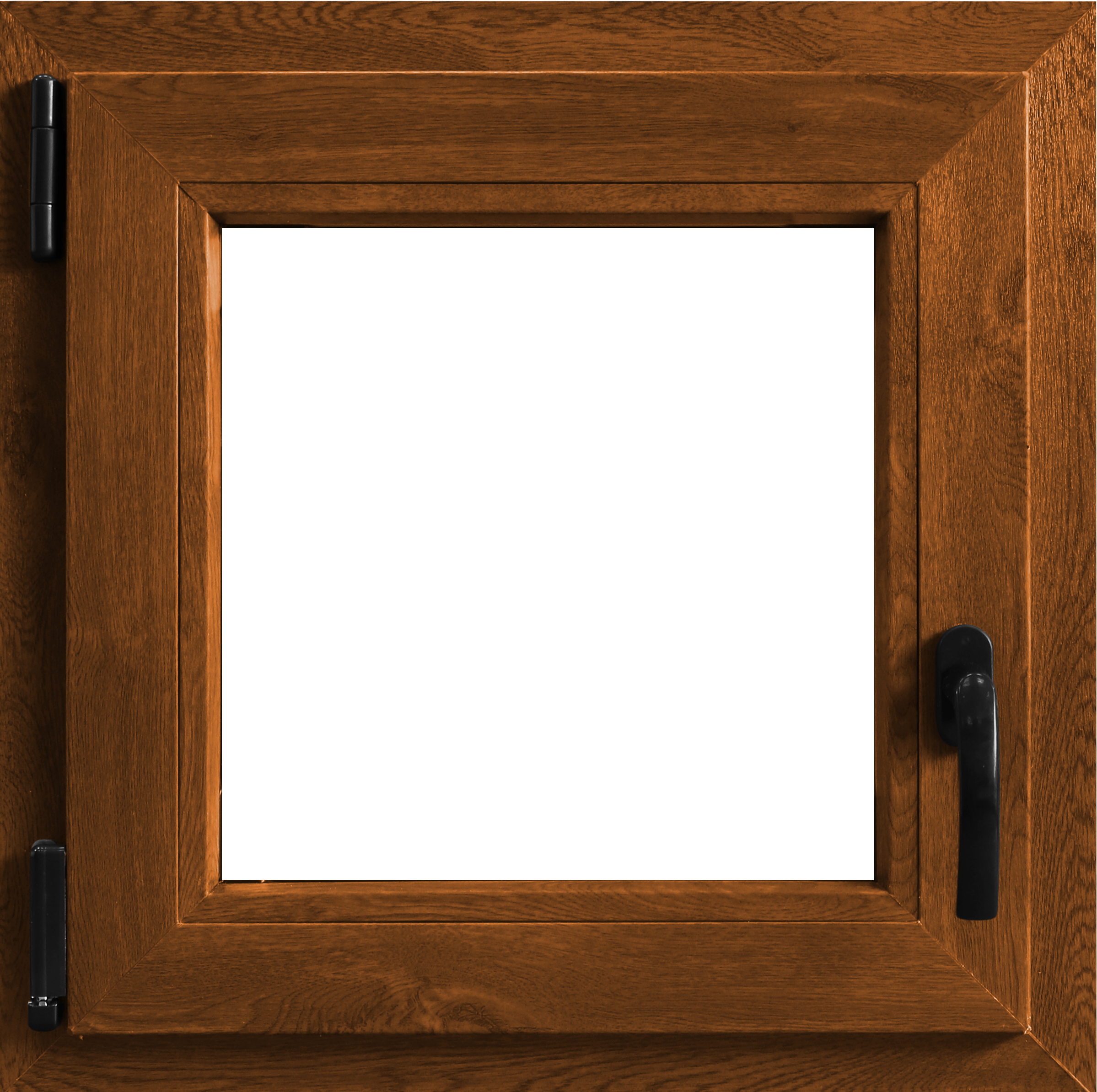 Fereastra termopan PVC, geam Float + Low-E, nuc, 6 camere, 56 x 56 cm, stanga, dubla deschidere, oscilobatanta Aplast