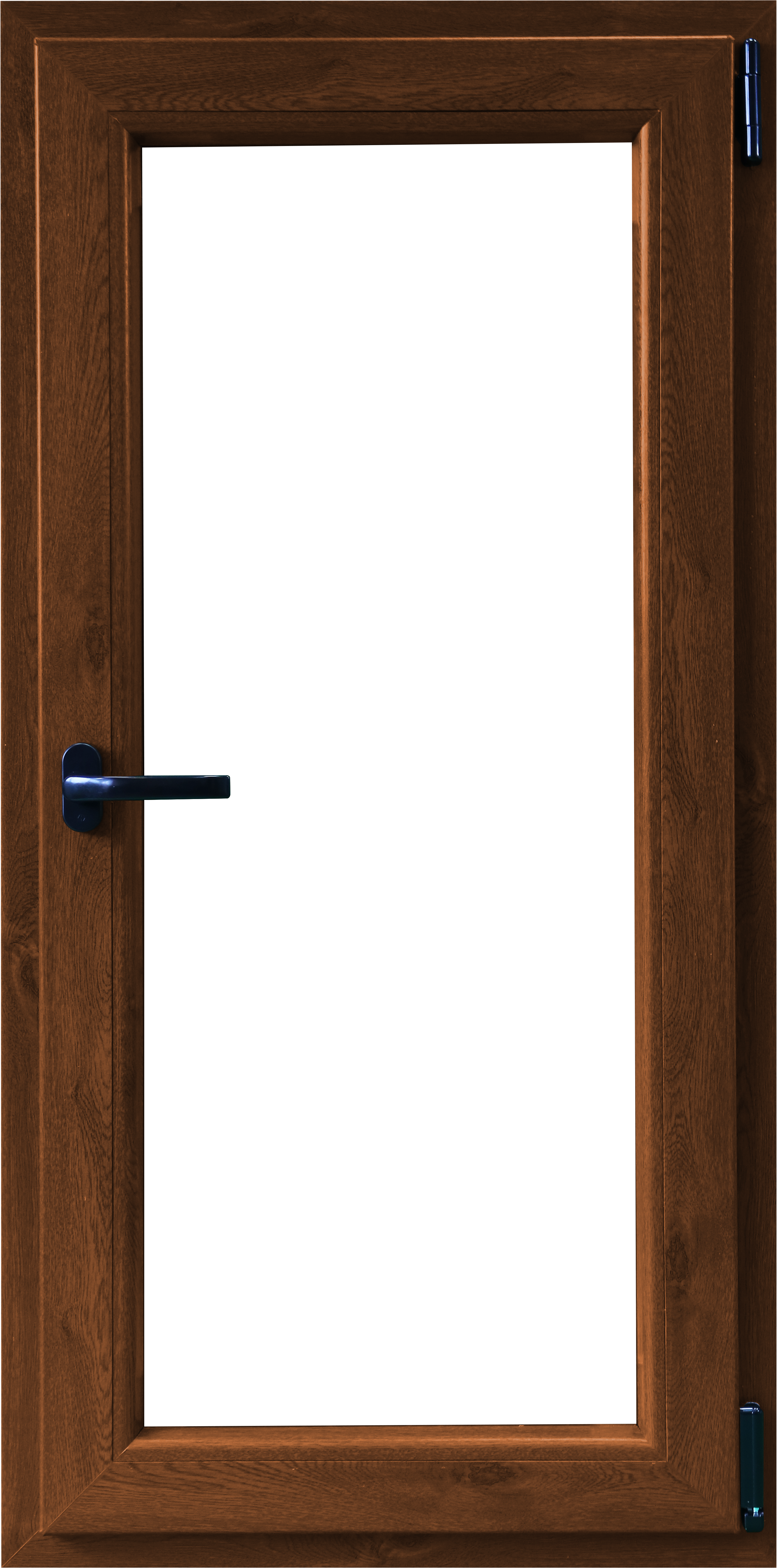 Fereastra termopan PVC, geam Float + Low-E, nuc, 6 camere, 56 x 116 cm, dreapta, dubla deschidere, oscilobatanta Aplast