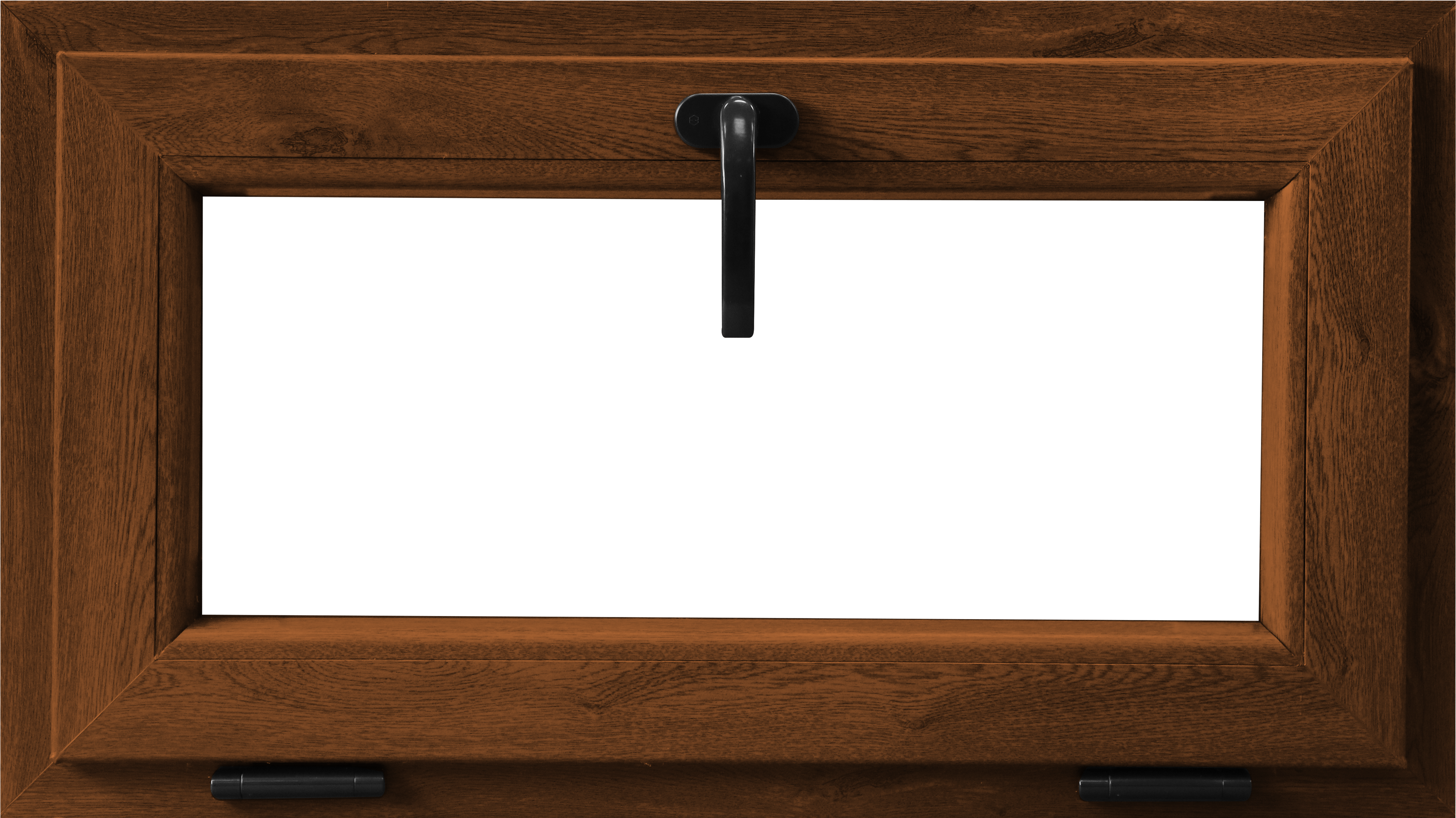 Fereastra termopan PVC, geam Float + Low-E, nuc, 6 camere, 116 x 56 cm, simpla deschidere, oscilanta Aplast