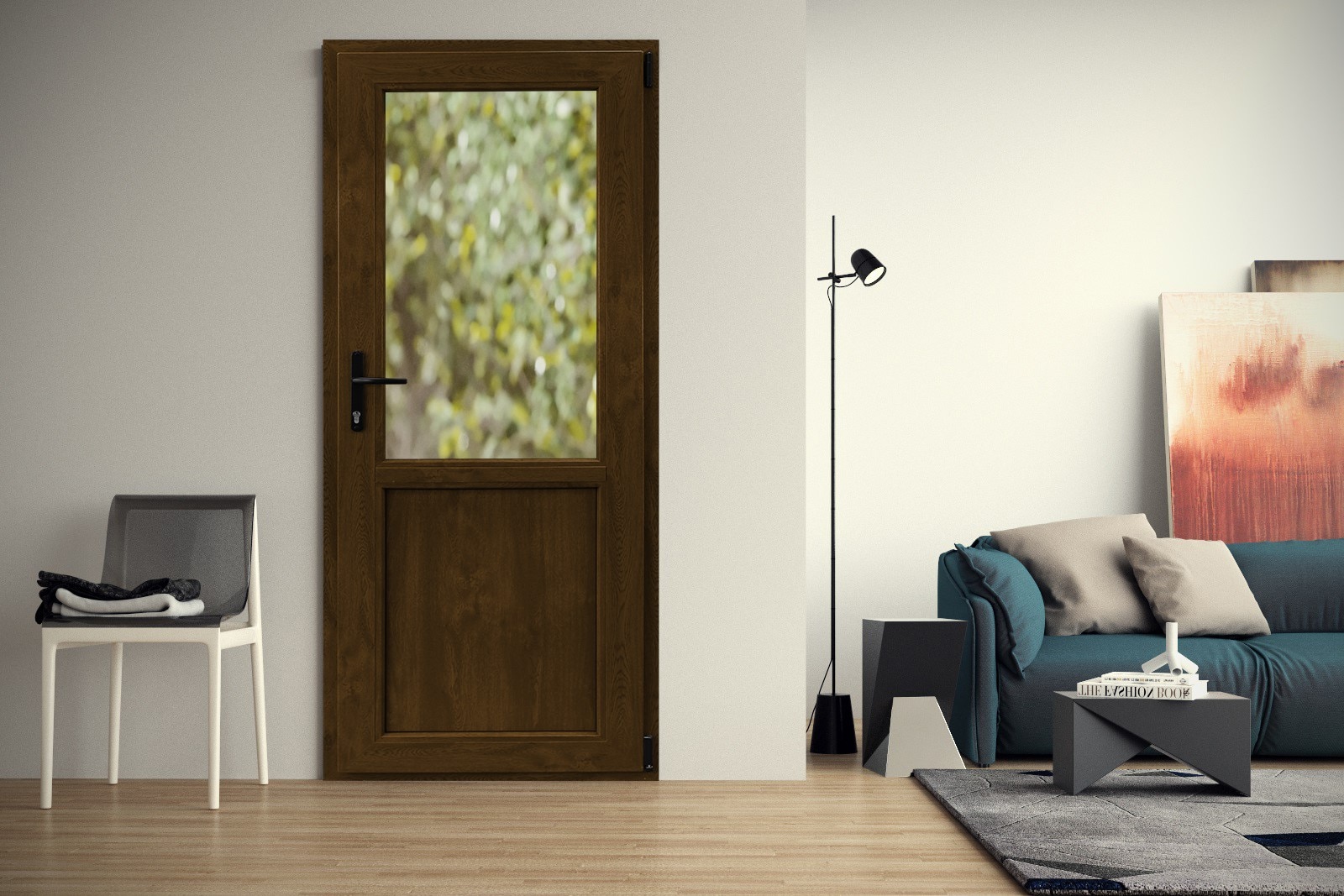 Usa PVC, nuc, 6 camere 88 x 205 cm, stanga