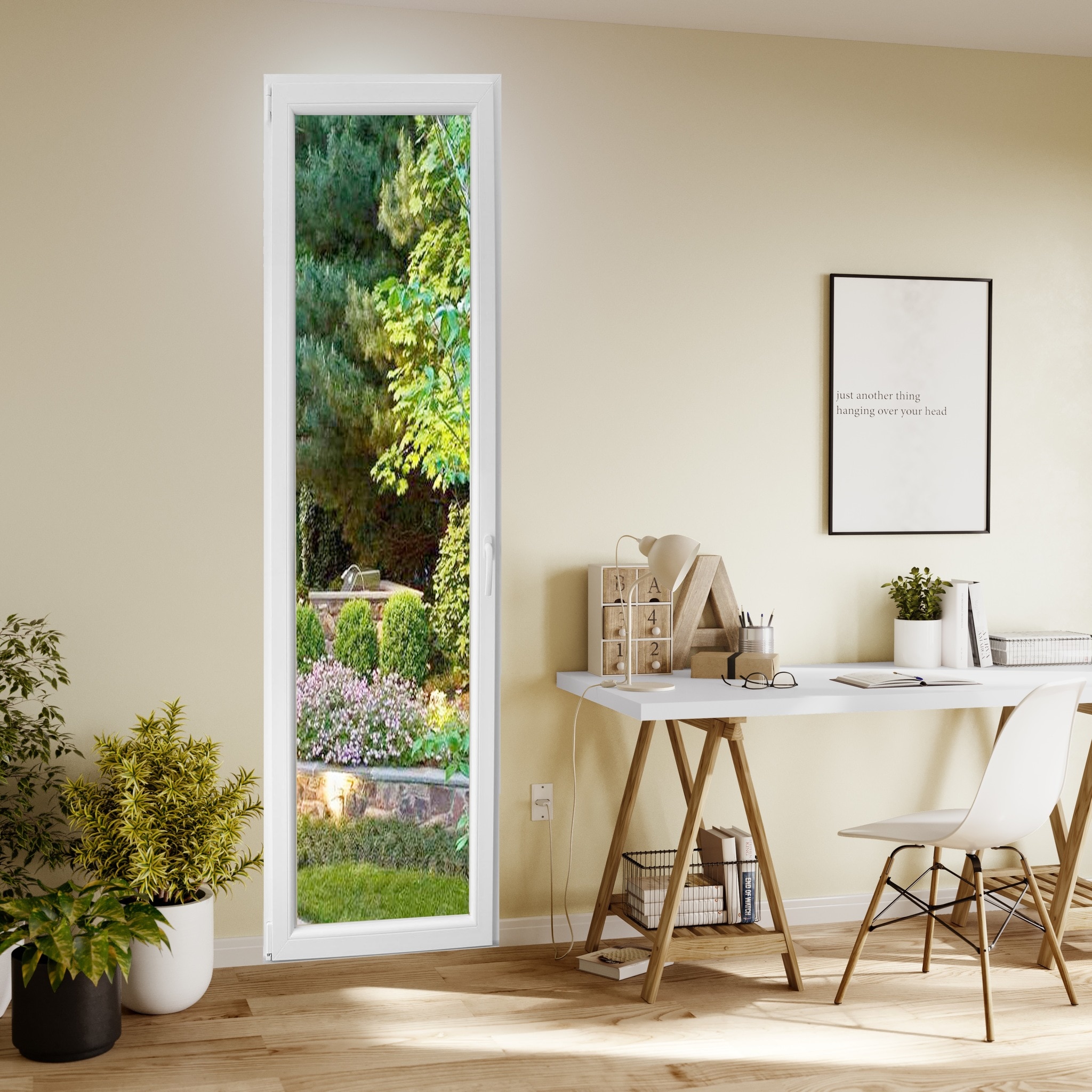 Usa termopan PVC exterior, batanta, cu geam, 4 C, alb, stanga, simpla deschidere, 192 x 88 cm • Aplast