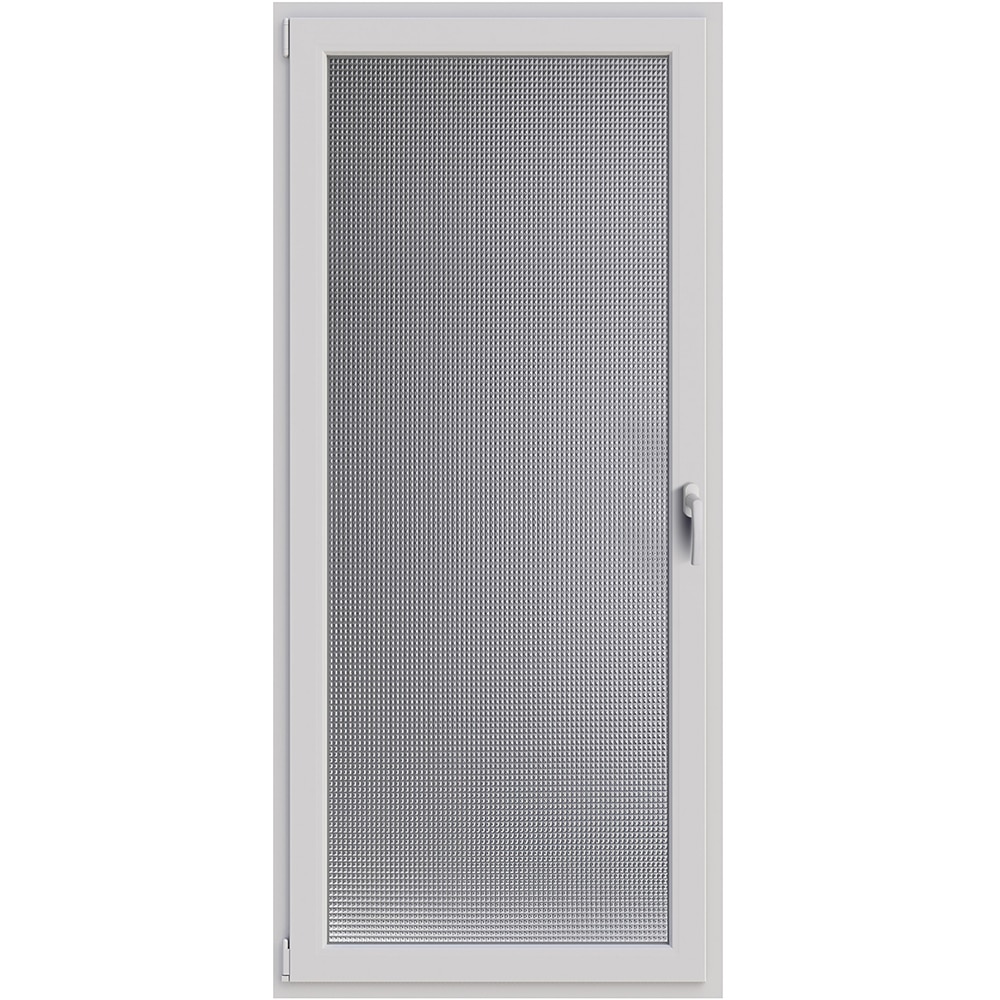 Usa balcon APLAST, cu geam, dreapta, PVC, 4 camere, 88 x 192 cm, alb